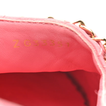 Chanel Lambskin Quilted CC Chain Espadrilles 39 Pink Red 9 of 9