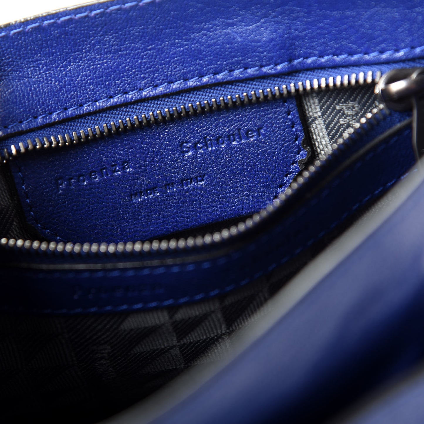 Lambskin Fringe PS1 Crossbody Pouch Cobalt Blue