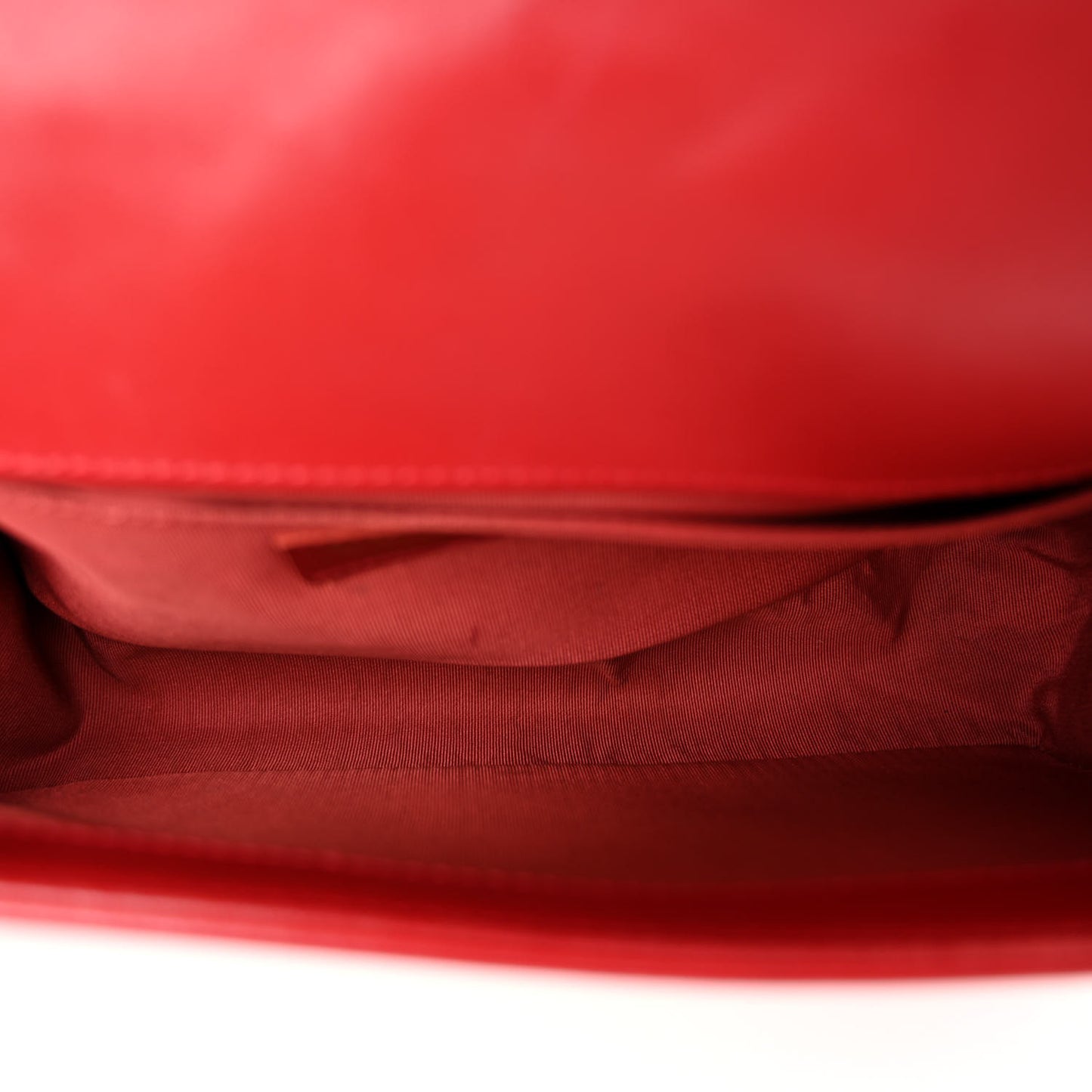 Lambskin Quilted Medium Boy Flap Red