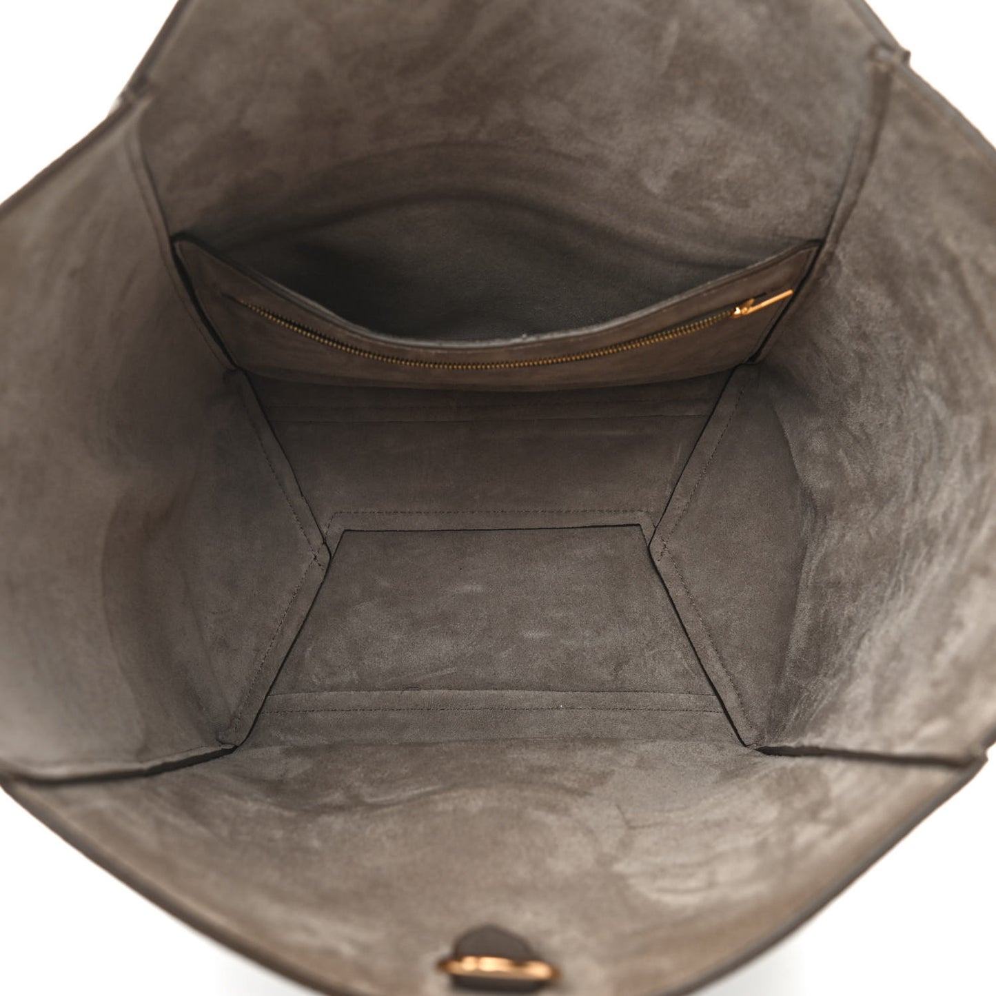 Soft Grained Calfskin Sangle Bucket Bag Taupe