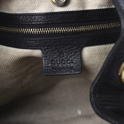 Gucci Pebbled Calfskin Medium Soho Chain Shoulder Bag Black 6 of 15