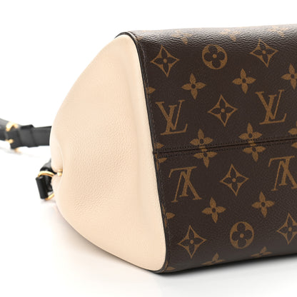 Louis Vuitton Calfskin Monogram Fold Tote PM Cerise Cream Black 8 of 9