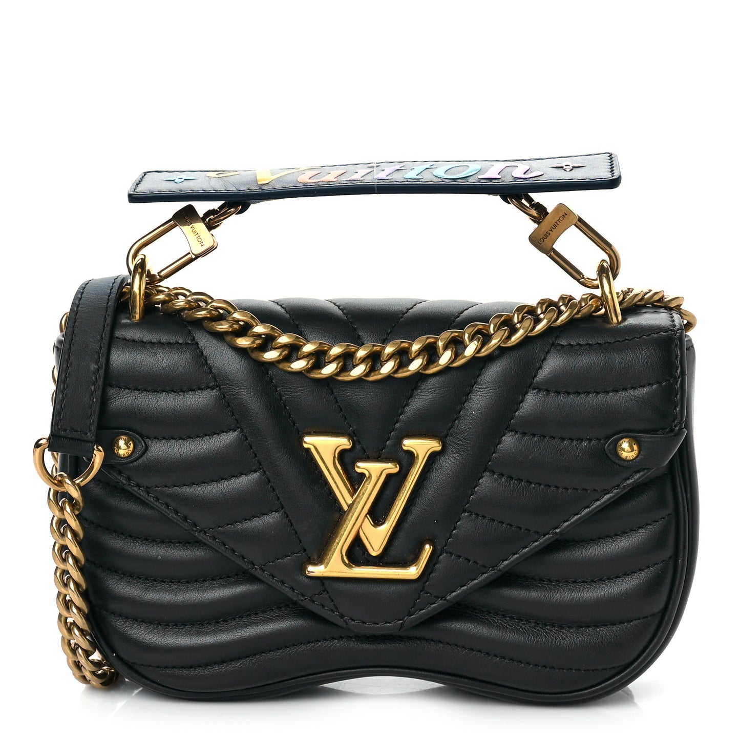 Calfskin New Wave Chain MM Black