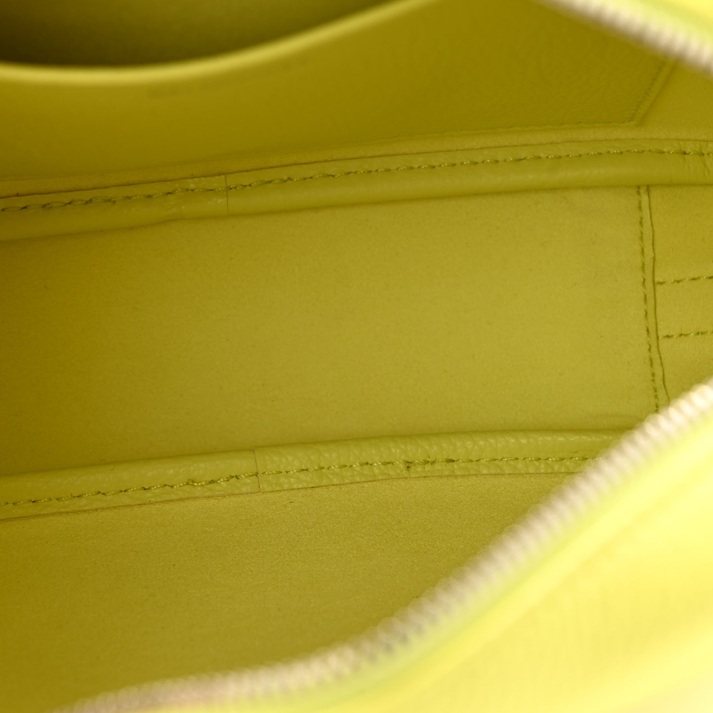 Calfskin Logo M Everyday Camera Bag Lime