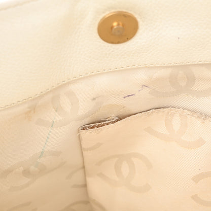 Chanel Caviar CC Timeless Tote White 12 of 23