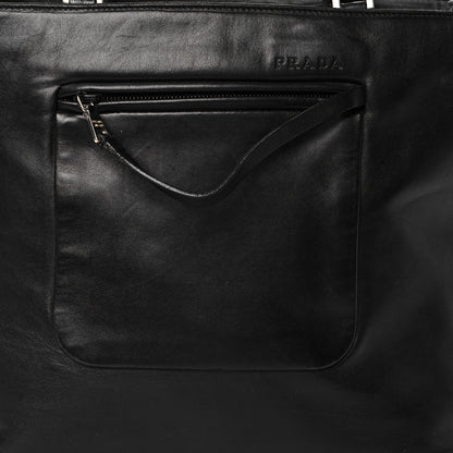 Prada Vitello Daino Shopping Tote Black 7 of 9