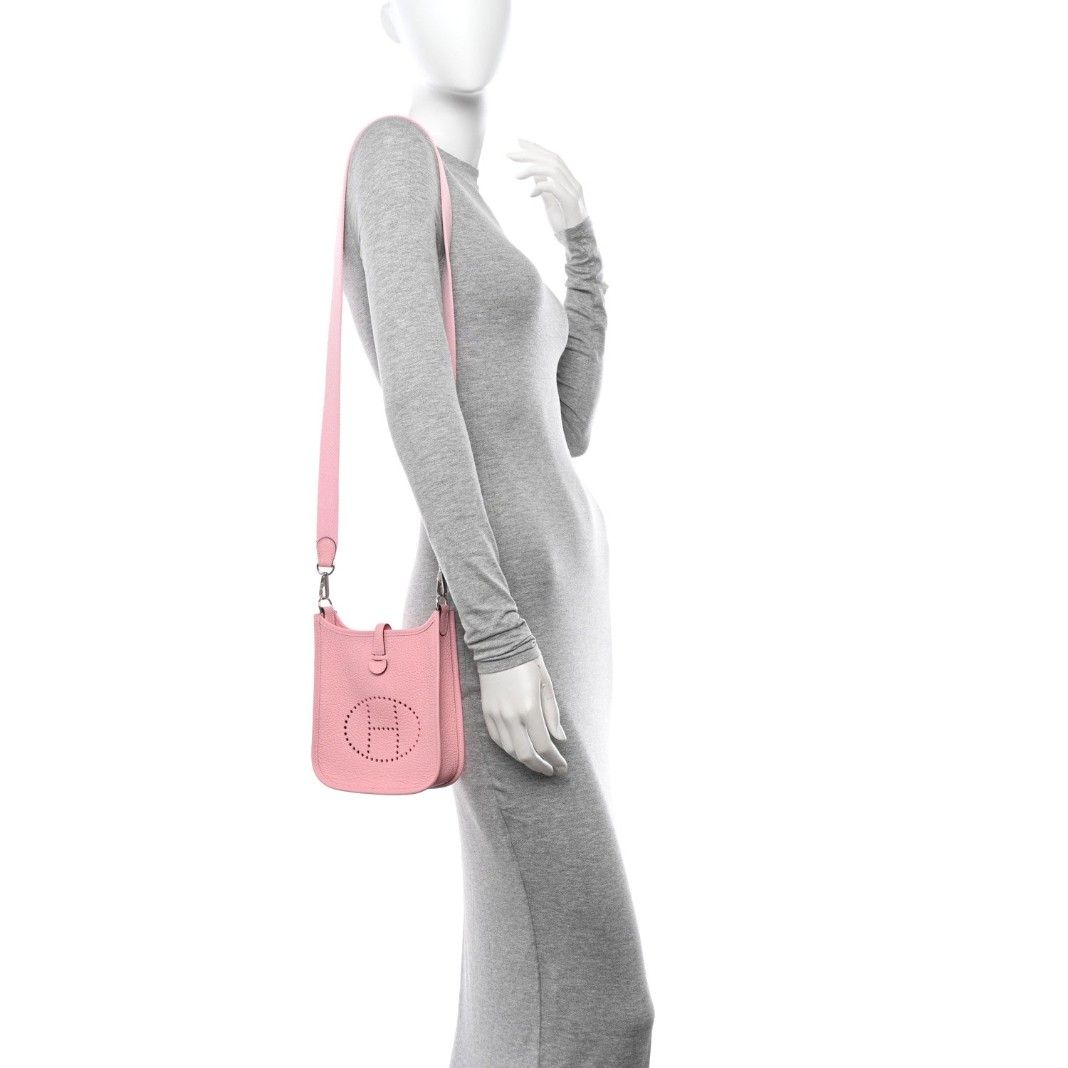 Hermes Taurillon Clemence Evelyne TPM Rose Sakura 2 of 11