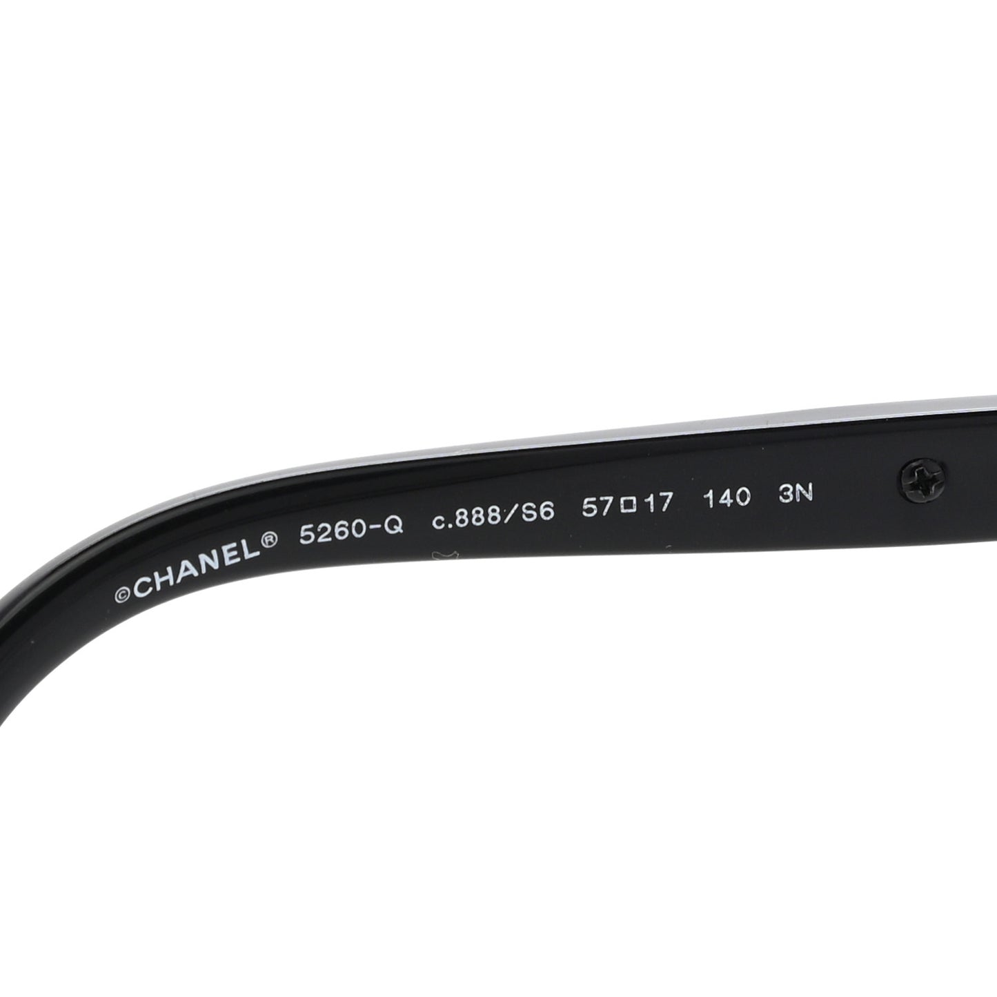 Cat Eye Chain Sunglasses 5260-Q Black
