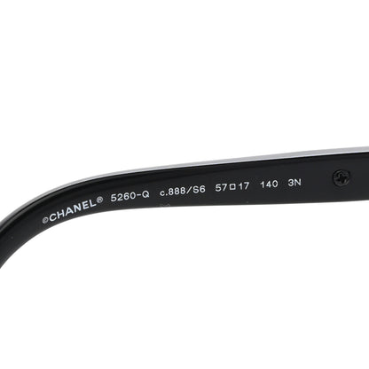 Chanel Cat Eye Chain Sunglasses 5260-Q Black 6 of 8