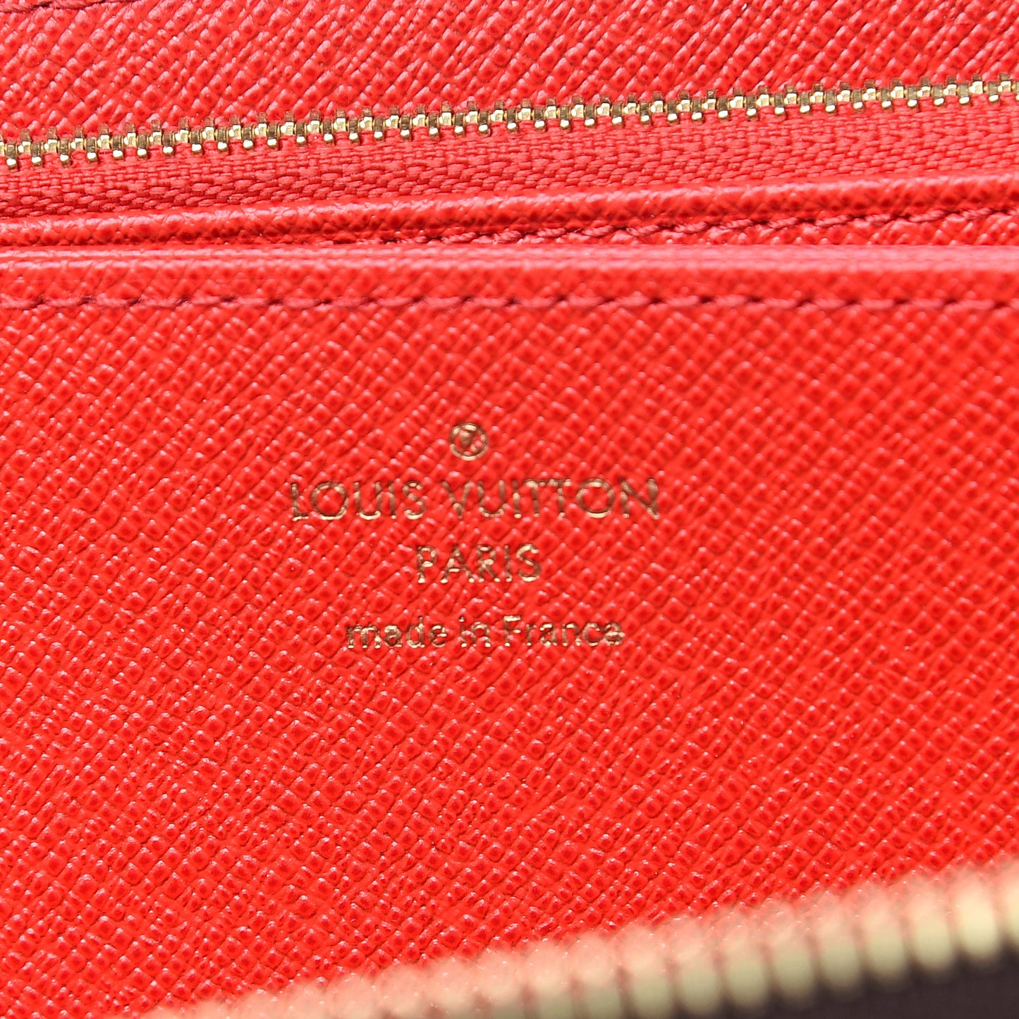 Monogram Zippy Wallet Coquelicot