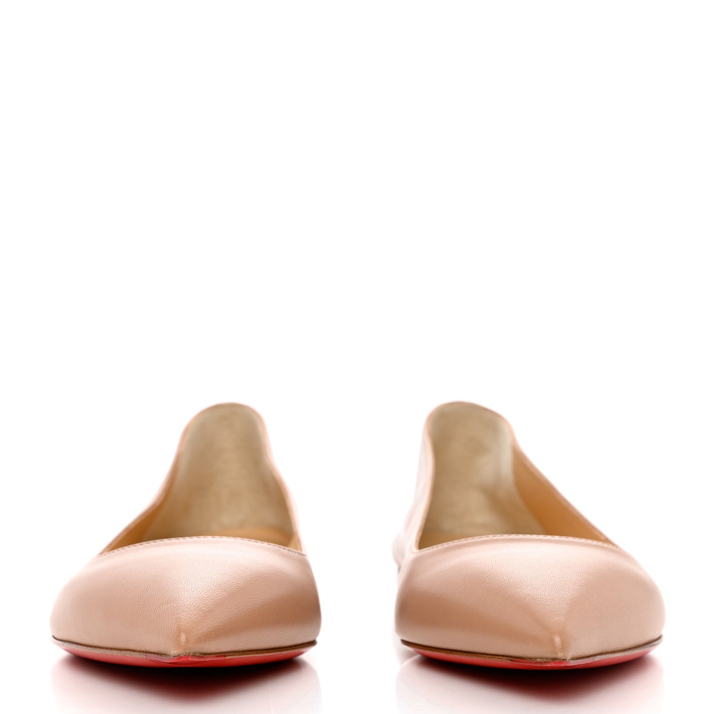 Shiny Nappa Ballalla Flats 40 Nude