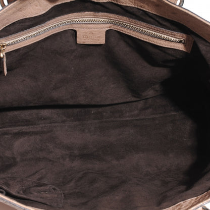 Gucci Ostrich Signoria Medium Tote Nude 5 of 7