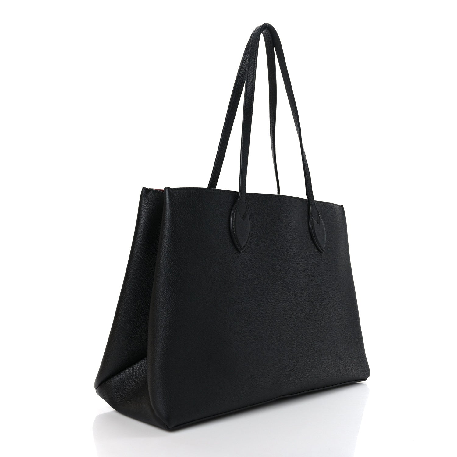 Louis Vuitton Grained Calfskin Lockme Shopper Black 3 of 9