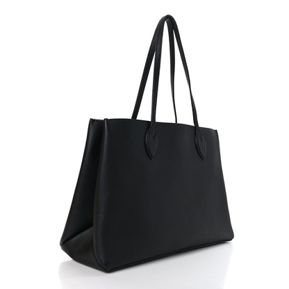 Louis Vuitton Grained Calfskin Lockme Shopper Black 3 of 9