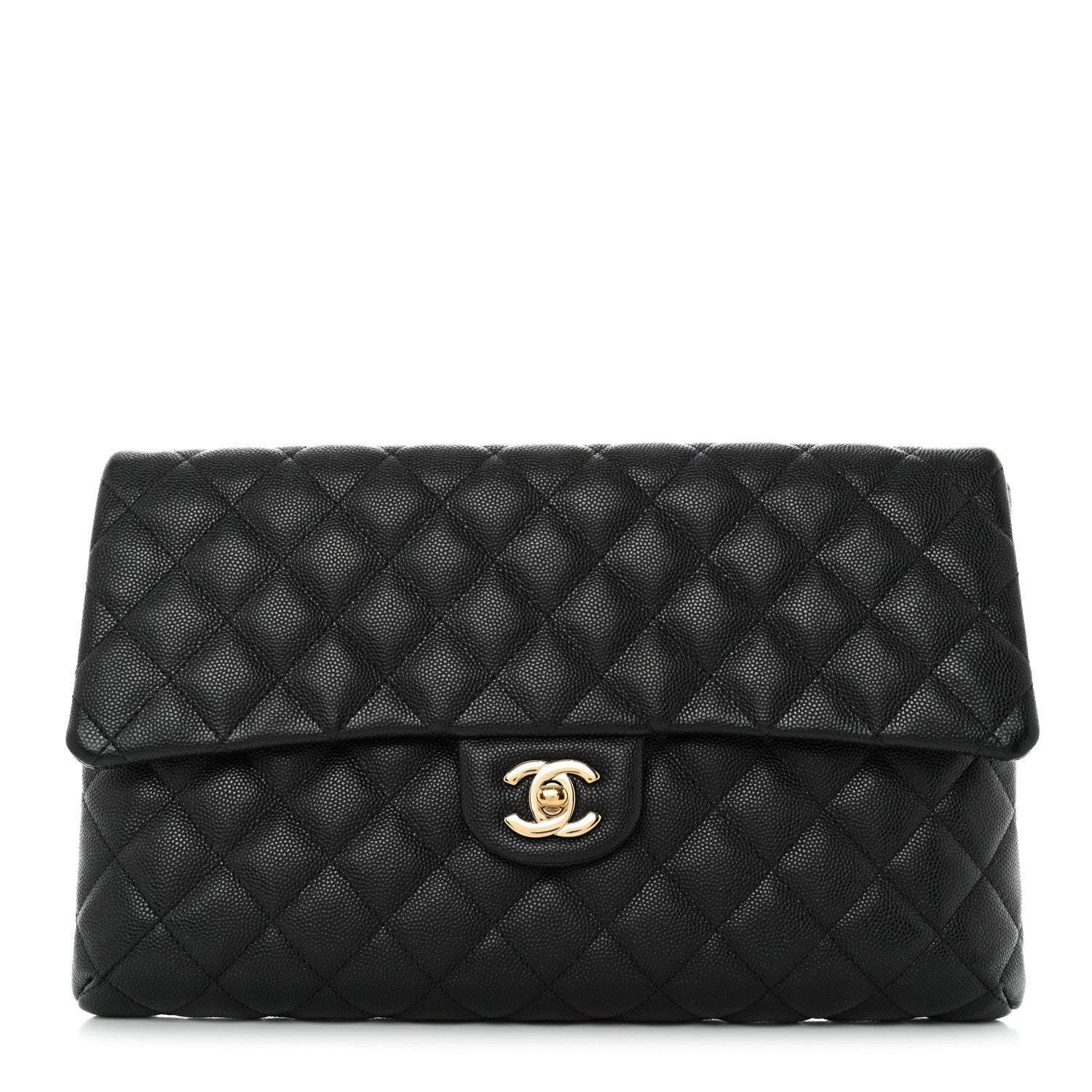 Chanel Caviar Quilted Flap Clutch Black 1 of 11