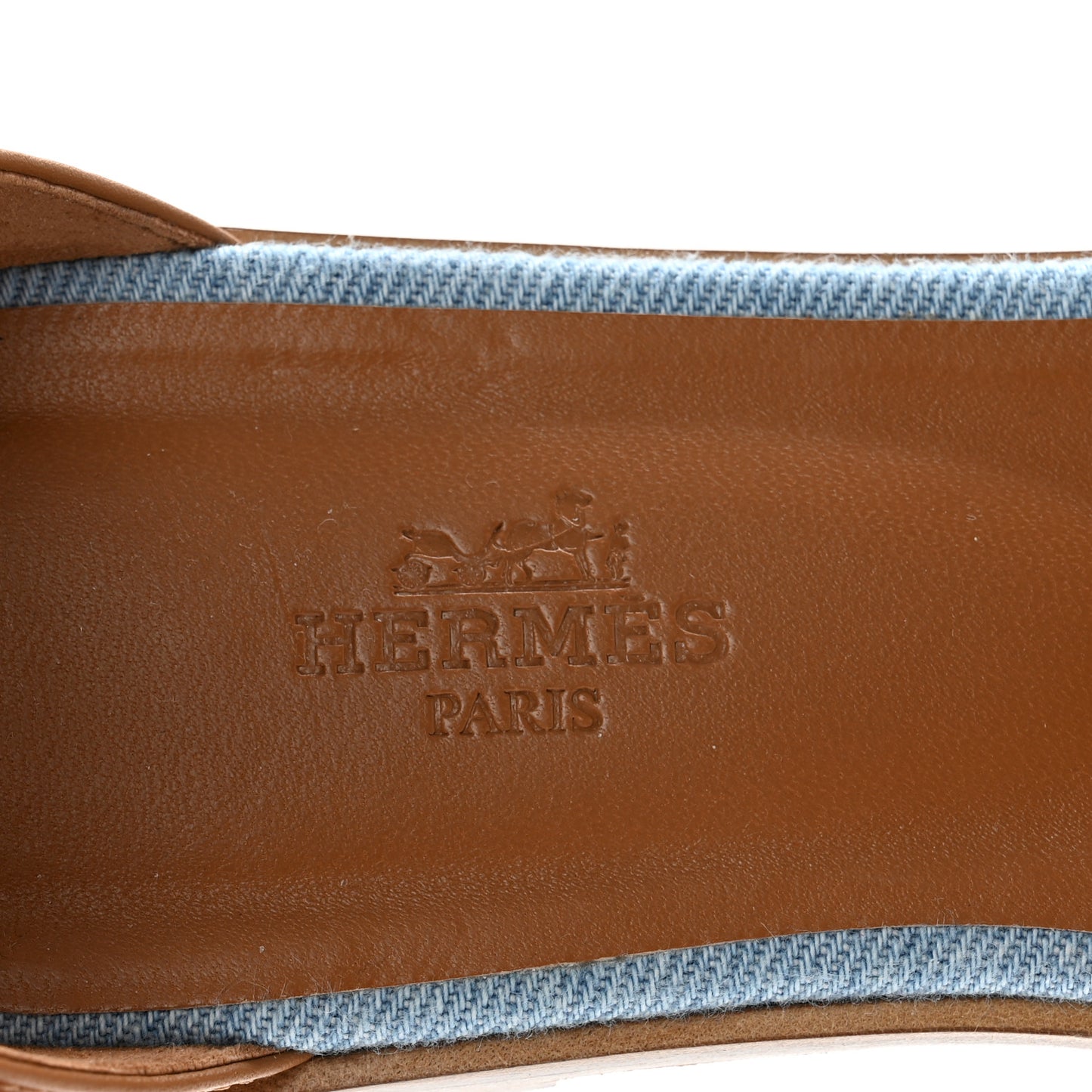 Denim Santorini Sandals 39 Bleu Clair