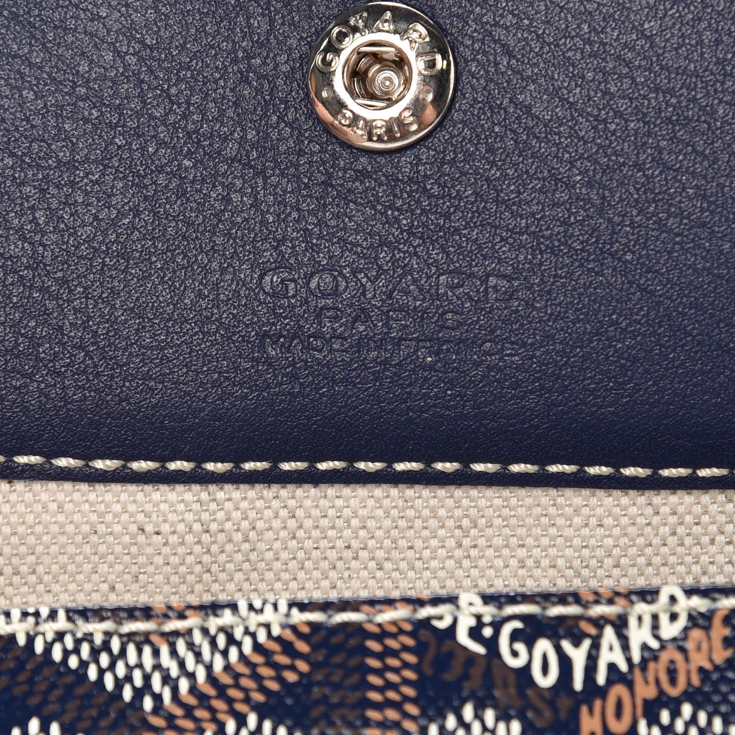 Goyardine Saint Louis PM Navy