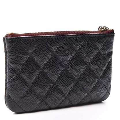 Chanel Caviar Quilted Small Cosmetic Case Black 2 of 9
