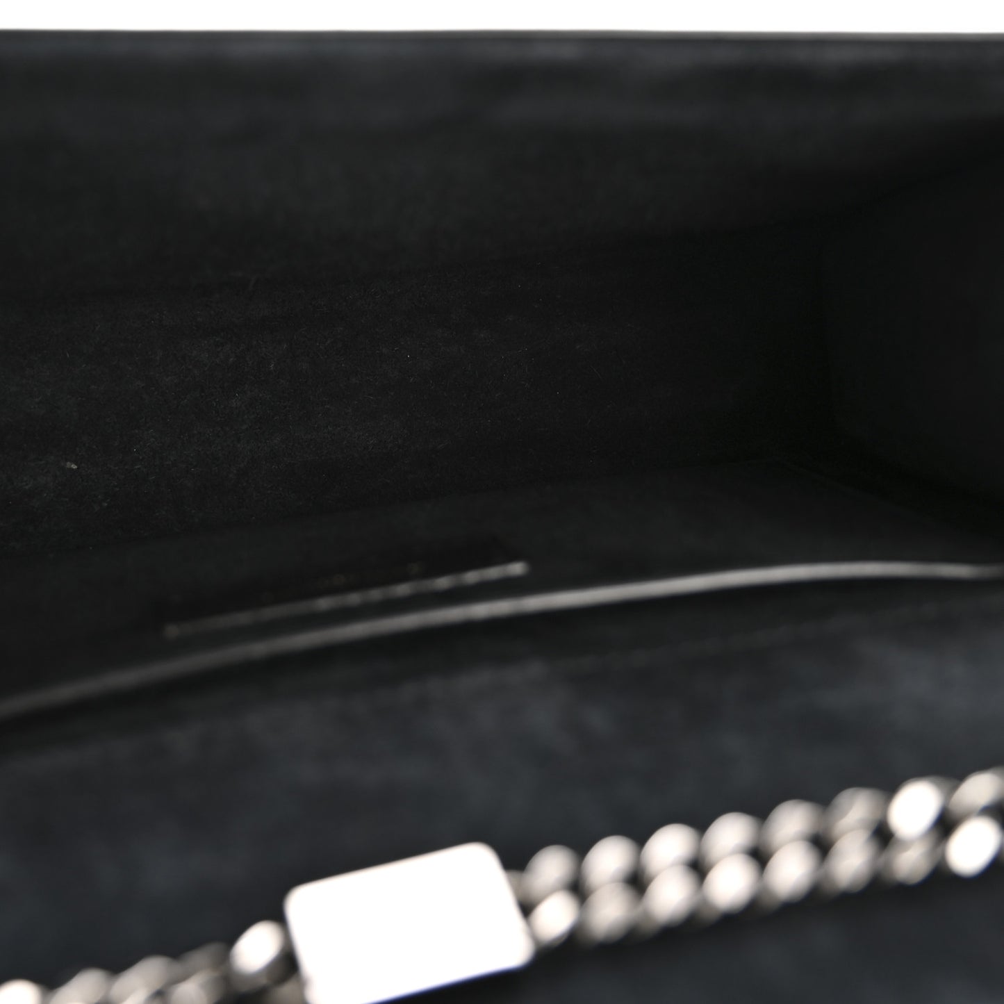 Metallic Grain De Poudre Medium Classic Monogram Kate Satchel Dark Lead