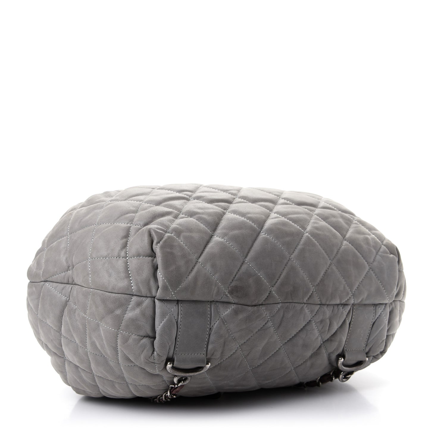 Iridescent Calfskin Quilted In The Mix Backpack Grey