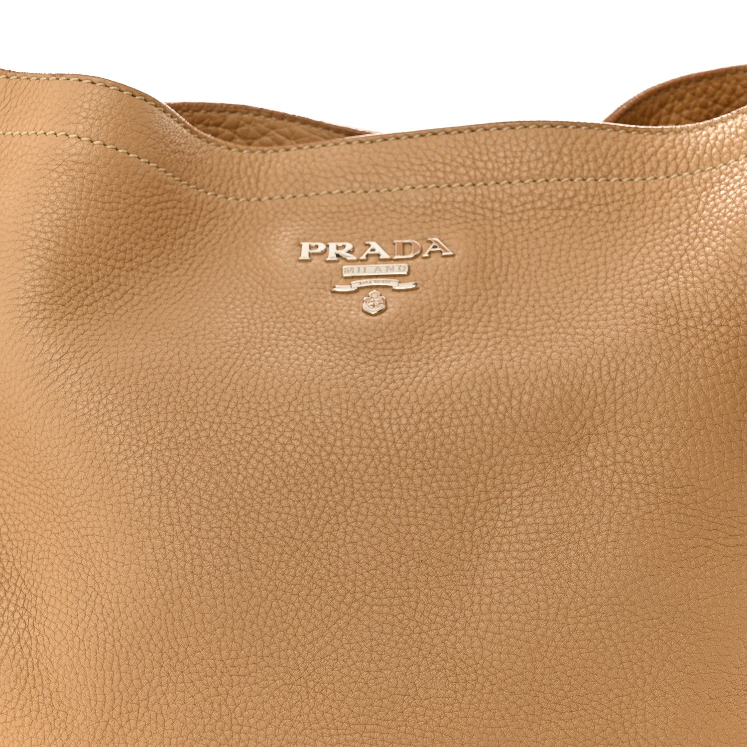 Prada Vitello Daino Side Pocket Hobo Sabbia 8 of 17