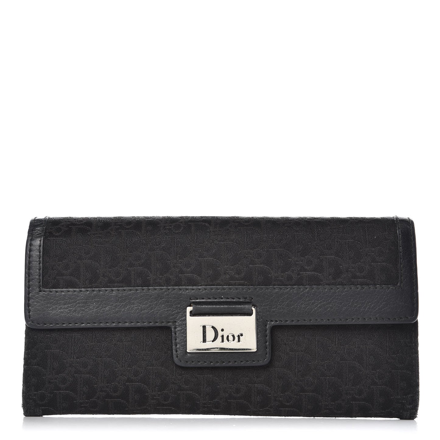 Monogram Flap Wallet Black