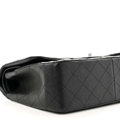 Chanel Iridescent Caviar Quilted Jumbo Double Flap Black 9 of 11