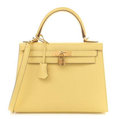 Hermes Epsom Kelly Sellier 28 Jaune Poussin 1 of 11