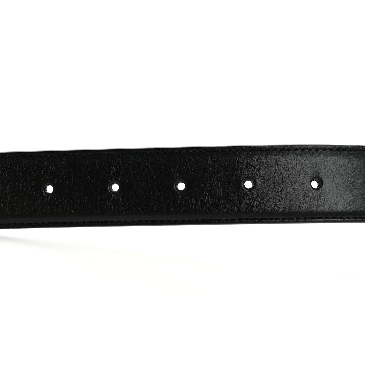 Smooth Calfskin Monogram Square Buckle Belt 80 Black