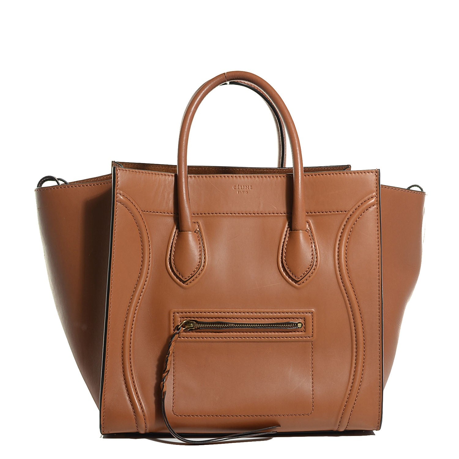 Celine Palmelato Calfskin Medium Phantom Luggage Camel 1 of 9