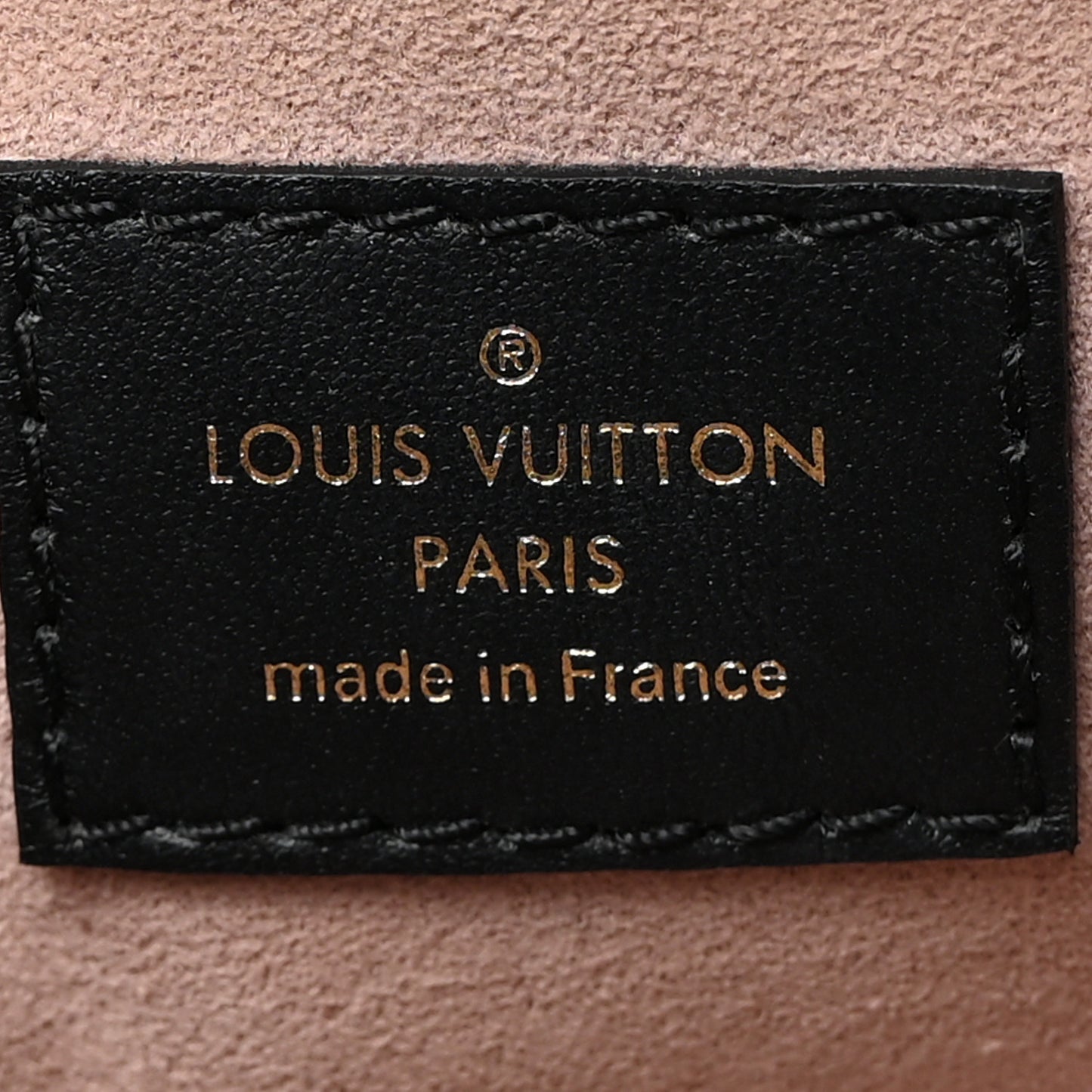 Lambskin Embossed Monogram Coussin PM Black