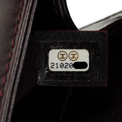 Chanel Goatskin Quilted Small Boy Handle Flap Burgundy 7 of 7