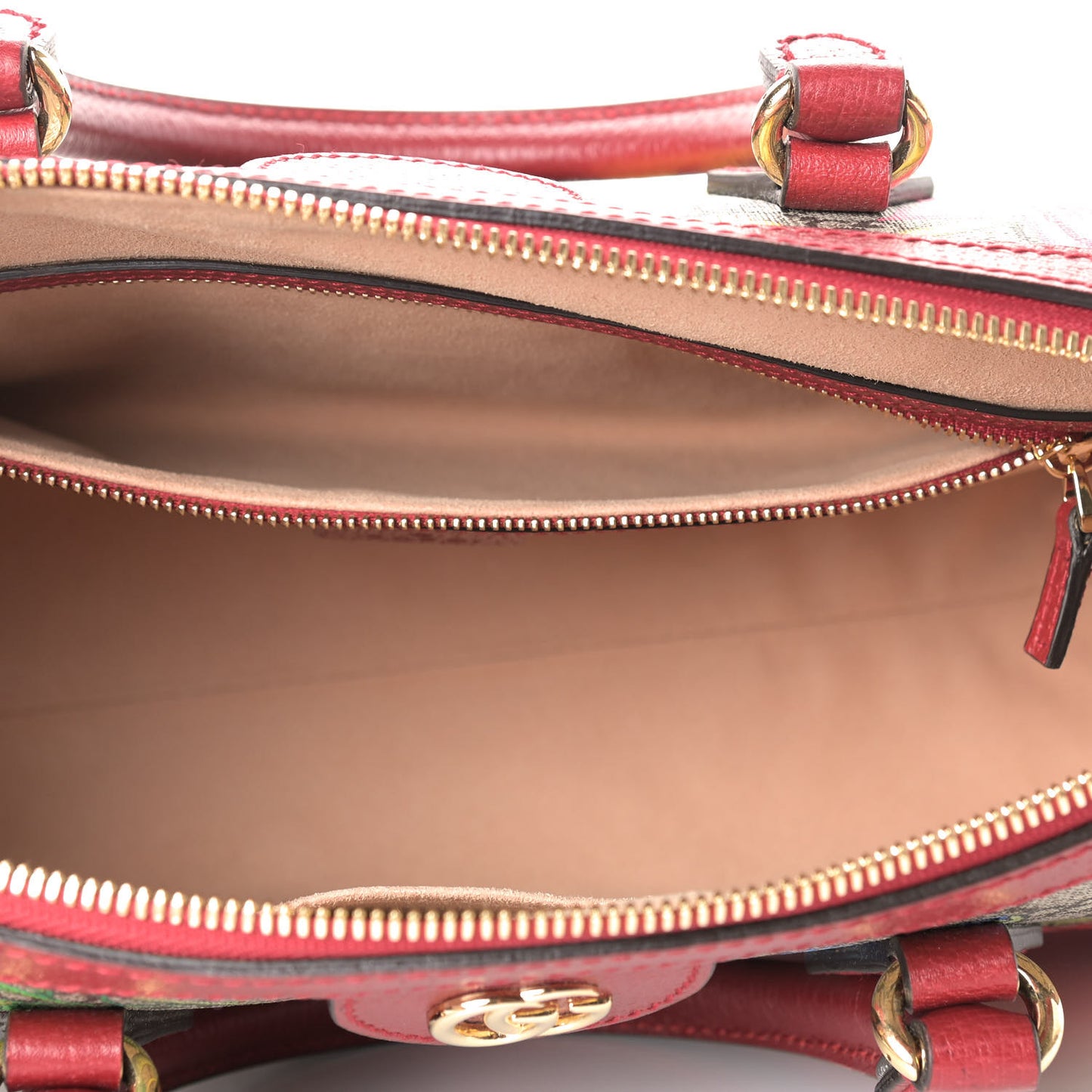 GG Supreme Monogram Flora Web Medium Ophidia Boston Red