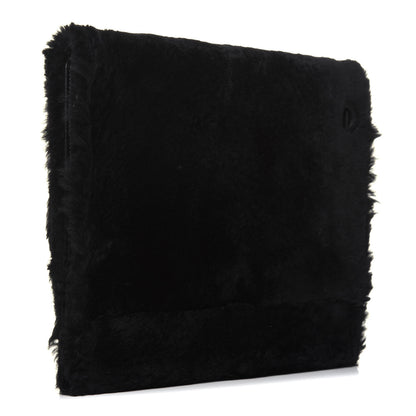 Chanel Rabbit Fur iPad Case Black 3 of 12