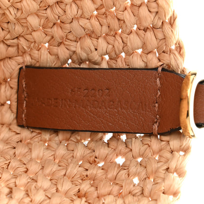 Loewe Raffia Mini Slit Tote Bag Natural Tan 7 of 10
