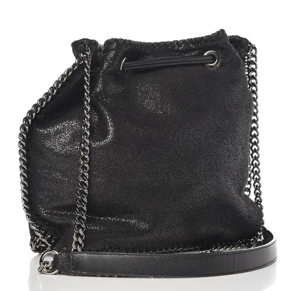 Stella McCartney Shaggy Deer Small Falabella Bucket Bag Black 3 of 8
