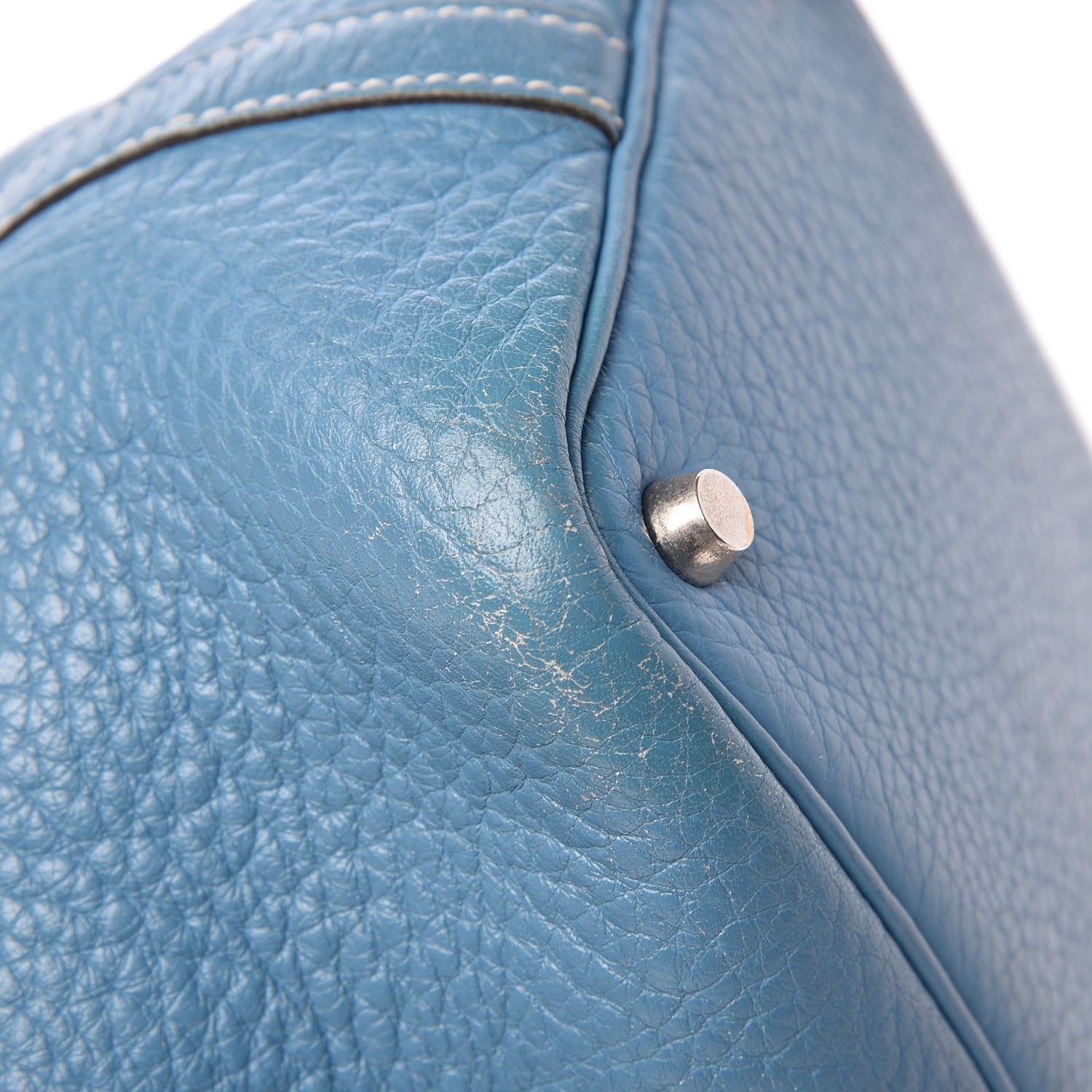 Hermes Taurillon Clemence Picotin Lock 18 PM Blue Jean 16 of 19