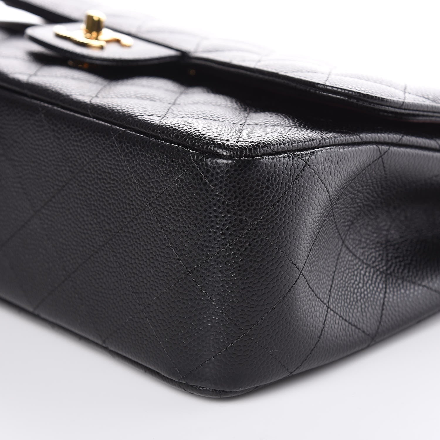 Chanel Caviar Quilted Jumbo Double Flap Black 9 of 9