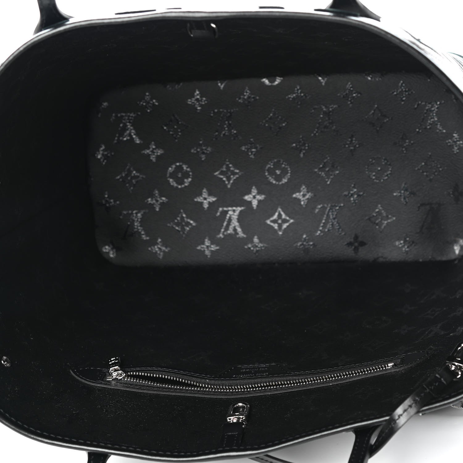 Louis Vuitton X UF Tufted Monogram Neverfull MM Black White 4 of 4