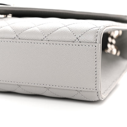 Saint Laurent Grain De Poudre Textured Mixed Matelasse Medium Triquilt Monogram Satchel New Stone 10 of 10