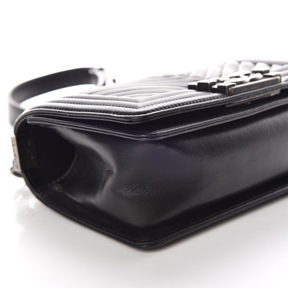 Chanel Lambskin Pleated Small Boy Flap Black 6 of 10