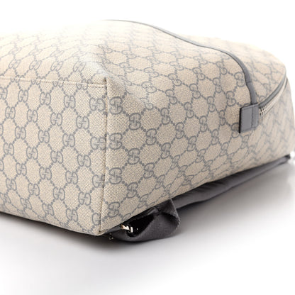 Gucci GG Supreme Monogram Medium Classic Backpack Ecru Grigio 6 of 9