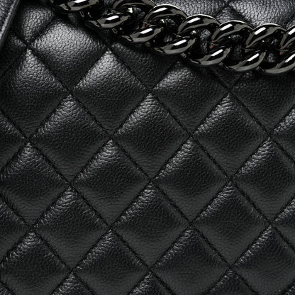 Chanel Caviar Quilted Medium Boy Flap So Black 8 of 13
