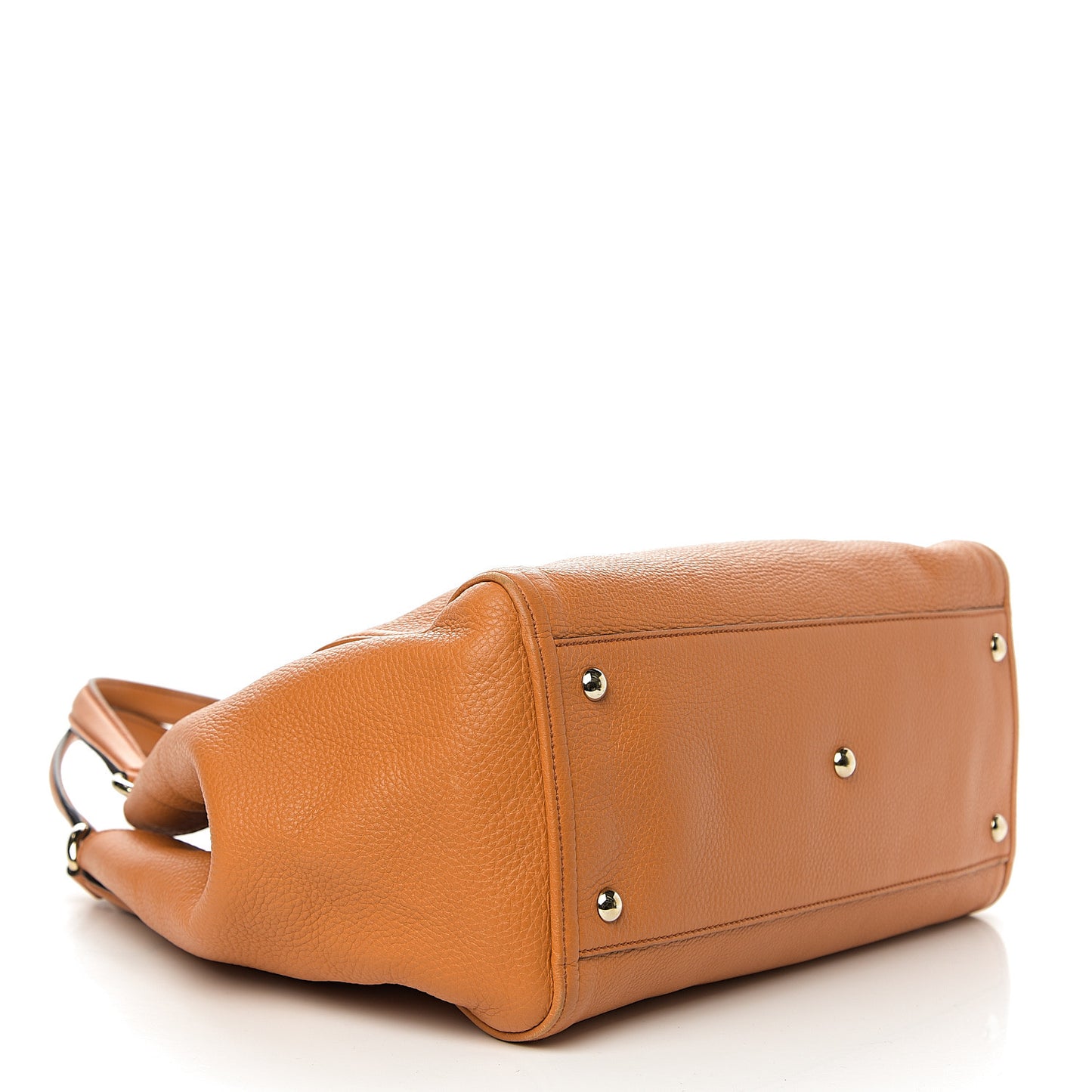 Pebbled Calfskin Medium Soho Shoulder Bag Curcuma