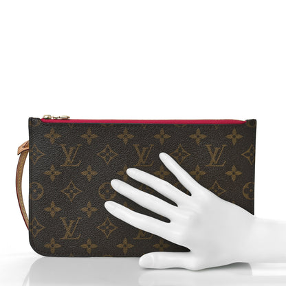 Louis Vuitton Monogram Neverfull MM GM Pochette Pivoine 2 of 8