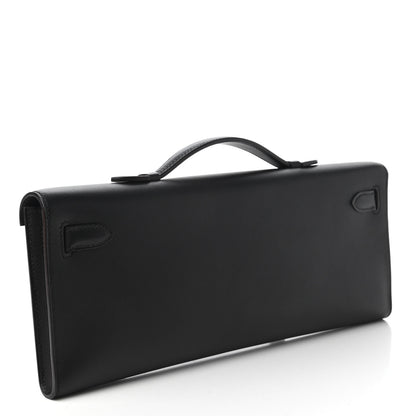 Hermes Swift Kelly Cut Clutch Pochette Black 3 of 11