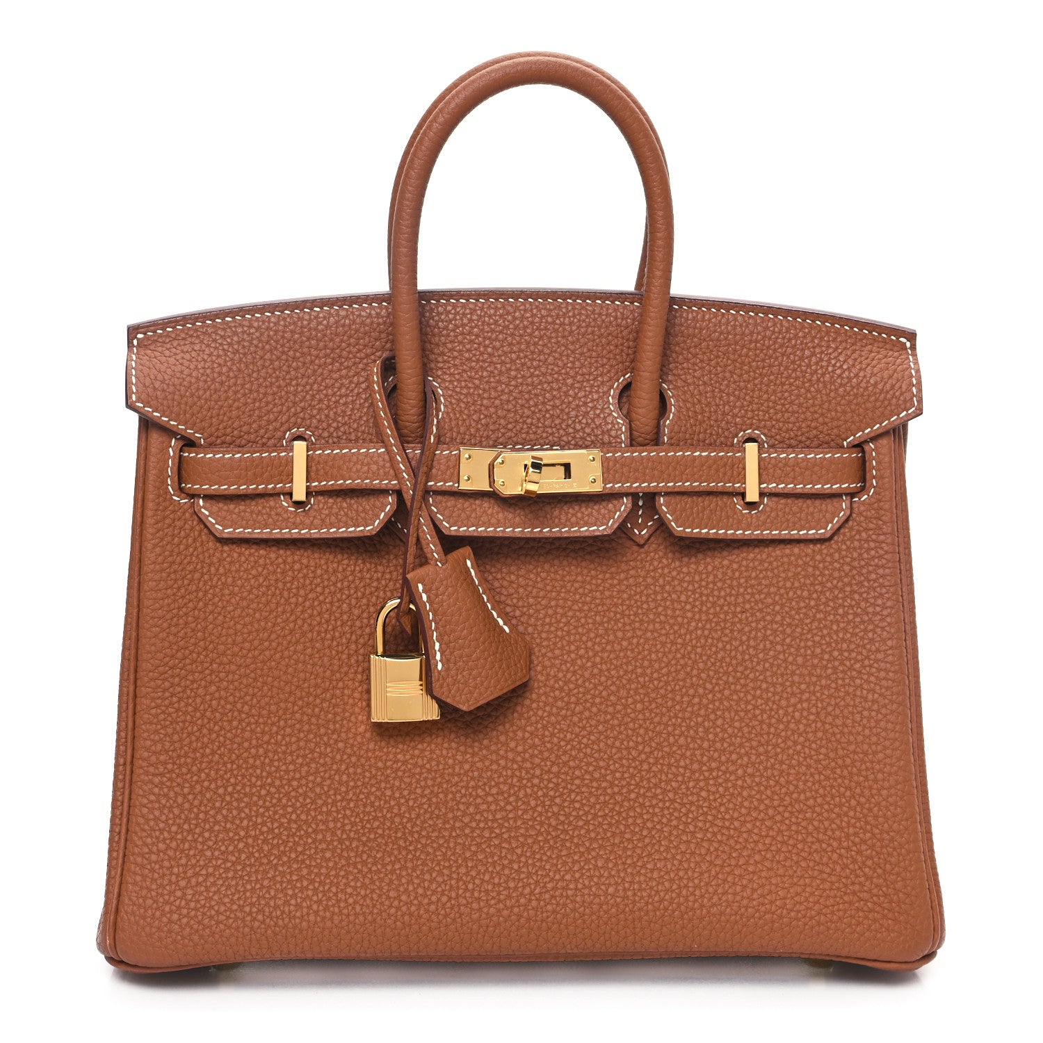 Hermes Togo Birkin 25 Gold 1 of 11