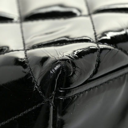 Chanel Patent Quilted Tote Black 13 of 21