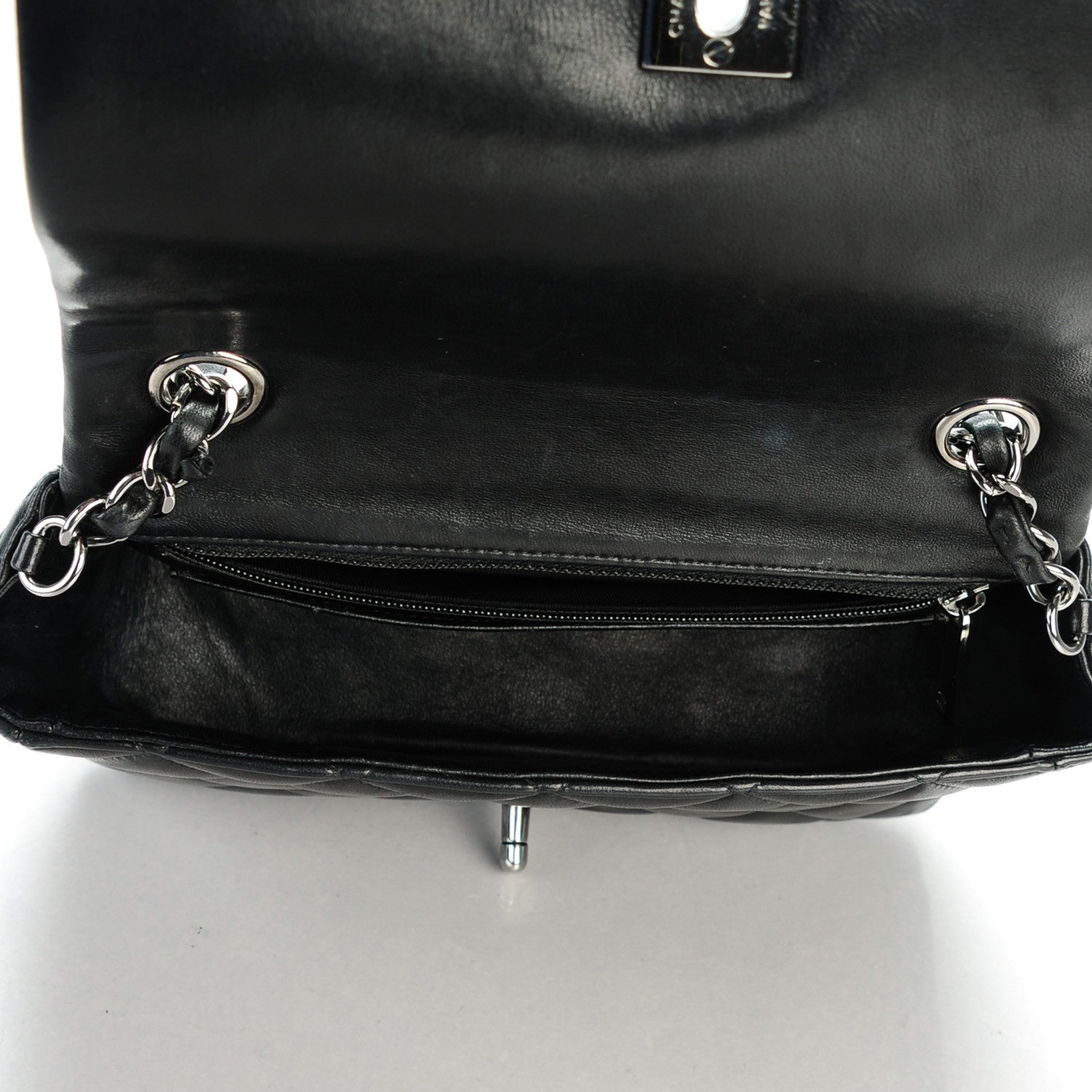 Chanel Lambskin Small Quilting Enchained Flap Black 6 of 8