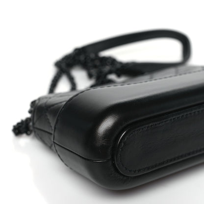 Chanel Aged Calfskin Quilted Small Gabrielle Clutch With Chain So Black 10 of 12